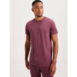 T-shirt regular burgundy