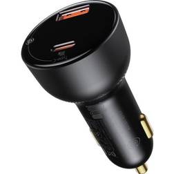 Baseus Superme USB car charger, USB-C, 100W (black)