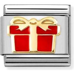 Nomination Composable Classic Link Gift Charm - Silver/Gold/Red