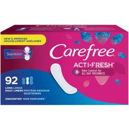 Carefree Acti-Fresh Body Shape 92-Count Long Unscented Pantiliners 24-pack