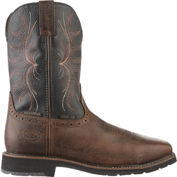 Justin Stampede Waxy Steel Toe Boots