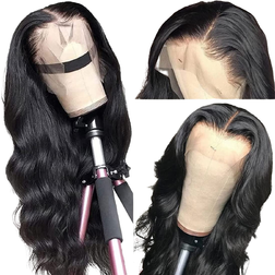 Clydanx 13X4 Body Wave Lace Front Wigs 26 inch Natural Black