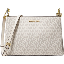 Michael Kors Trisha Medium Logo Crossbody Bag - Lt Crm Multi