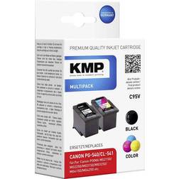 KMP Cartouche Dencre équivalent PG-540 CL-541 Compatible Pack Bundle Noir