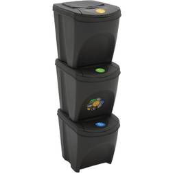 vidaXL Stackable Garbage Bin Boxes