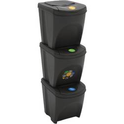 vidaXL stabelbare affaldsspande 3 stk. 75 l 36L