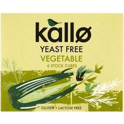 Kallo Organic Yeast Free Vegetable 6 Stock Cubes 25g