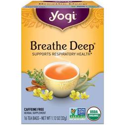 Yogi Tea Breathe Deep Herbal Caffeine Free 16 16pcs