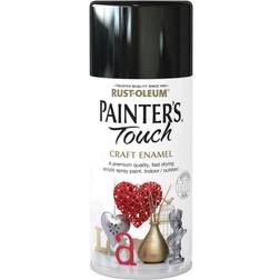 Rust-Oleum Painters Touch Black Enamel Spray Paint 150ml Black