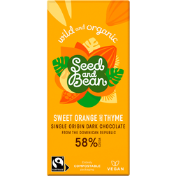Seed and Bean Mørk Chokolade 58% Appelsin Timian