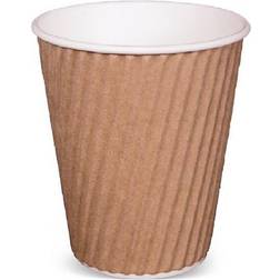 40 stk Kaffebæger Ripple-Wrap dobbelt væg 380ml