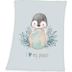 Baby Best Babybest Pingvin Fleece tæppe 75 x 100 cm