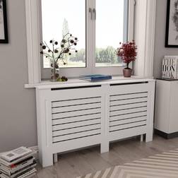 vidaXL Radiator Covers 2 mdf White