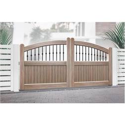 Double Swing Gate 3750x2000mm Wood Vertical