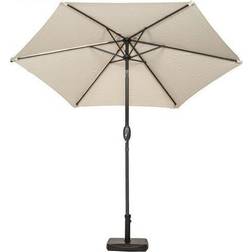 Ivory 2.5m Crank and Tilt Parasol Grey Powder