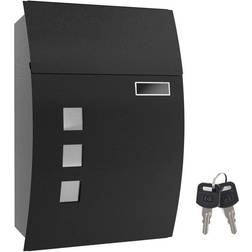 Songmics Mailbox, Wall-Mounted Lockable Post Letter Box with