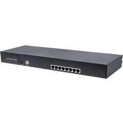 Intellinet Modular 8-Port CAT5 VGA KVM Switch KVM-Switch 8 x KVM port(s) Desktop, an Rack montierbar