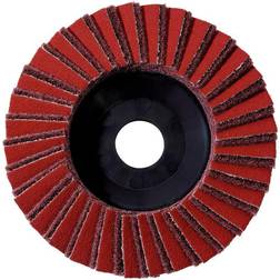 Metabo 626370000, Flap disc, Fladcenter, Metal, Rustfrit stål, Stål, Alle mærker, 12,5 cm, Rød