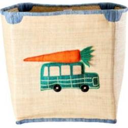 Rice Large Raffia Basket Van and Carrot