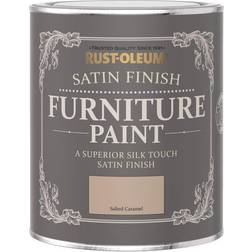 Rust-Oleum Satin Finish Paint &Ndash; Salted Caramel Wood Paint Yellow 0.75L