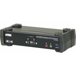 Aten KVM PC Schakelaar 2-Port USB 3.0 4K DisplayPort m