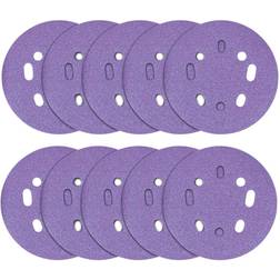 Trend 125mm 60G Zirconium Random Orbital Sanding Disc 10 Pack Option: