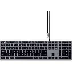 Satechi Slim W3 Wired Backlit Keyboard With Numeric Keypad 2020 iMac