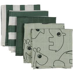 Done By Deer Cloth Wipes 5-pack Deer Friends Green