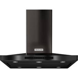 KitchenAid KVIB606DBS 36" Island Mount Canopy Range Hood 49dBA 600, Black