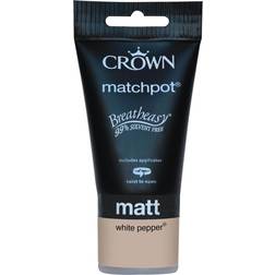 Crown Walls & Ceilings Matt Emulsion Wall Paint, Ceiling Paint White 2.5L