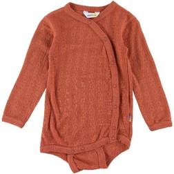 Joha Wool/Silk Bodysuit - Orange