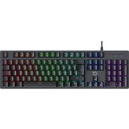 Hiditec GK400 ARGB USB Mechanischer Switch RGB-LED Schwarz