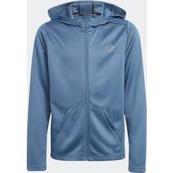 adidas Boy's Aeroready Hiit Full-Zip Hoodie - Wonder Steel