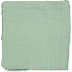 Mushie Muslin Swaddle Blanket Organic Cotton swaddle wrap Roman Green 120cm x 120cm 1 pc