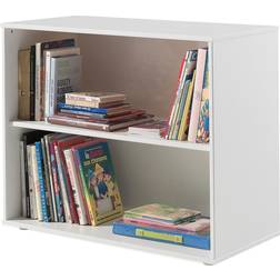 Vipack Librería Pino 2 Niveles Madera Blanco