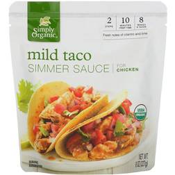 Simply Organic Simply Organic Simmer Sauce Mild Taco For Chicken