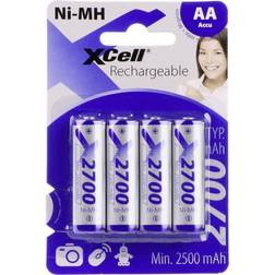 XCell X2700AA B4 AA battery (rechargeable) NiMH 2700 mAh 1.2 V 4 pc(s)