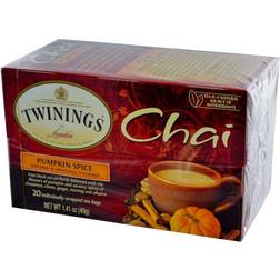 Twinings of London Pumpkin Spice Chai Tea Bags, 20 Count