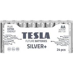 Tesla Silver Alkaline batteri AA LR06 24 stk