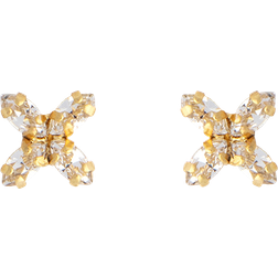 Caroline Svedbom Mini Star Earrings - Gold/Transparent