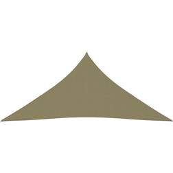 vidaXL Parasole a Vela Oxford Triangolare 3x3x3 m Beige