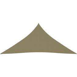 vidaXL solsejl 3x3x3 m oxfordstof trekantet beige