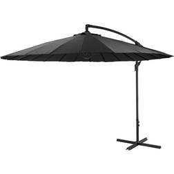 Ambiance Charcoal Hanging 3M Diameter Patio Sun Shade Garden Umbrella Parasol