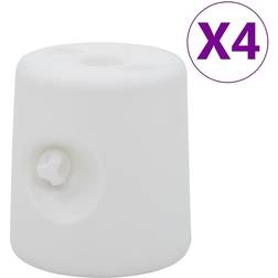 vidaXL Paviljongvikter 4 st PE vit - Vit