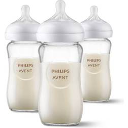 Philips Avent Glass Natural Response Baby Bottle 3-pack 240ml