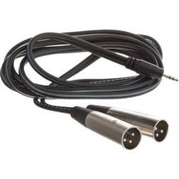 Hosa 3.5 TRS to Dual XLR3M, 2 m Stereo Breakout