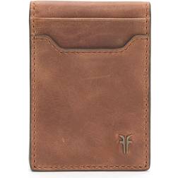 Frye Holden Burnished Leather Folded Card Case - WHISKEY