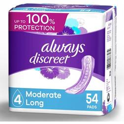 Always Discreet Moderate Long 54-pack