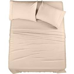 Brushed Microfiber Underlakan Svart, Gul, Orange, Röd, Rosa, Blå, Lila, Grön, Grå, Beige (266.7x)