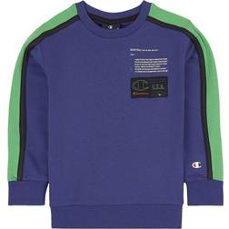 Champion Kid's Logo Sweatshirt - Blue